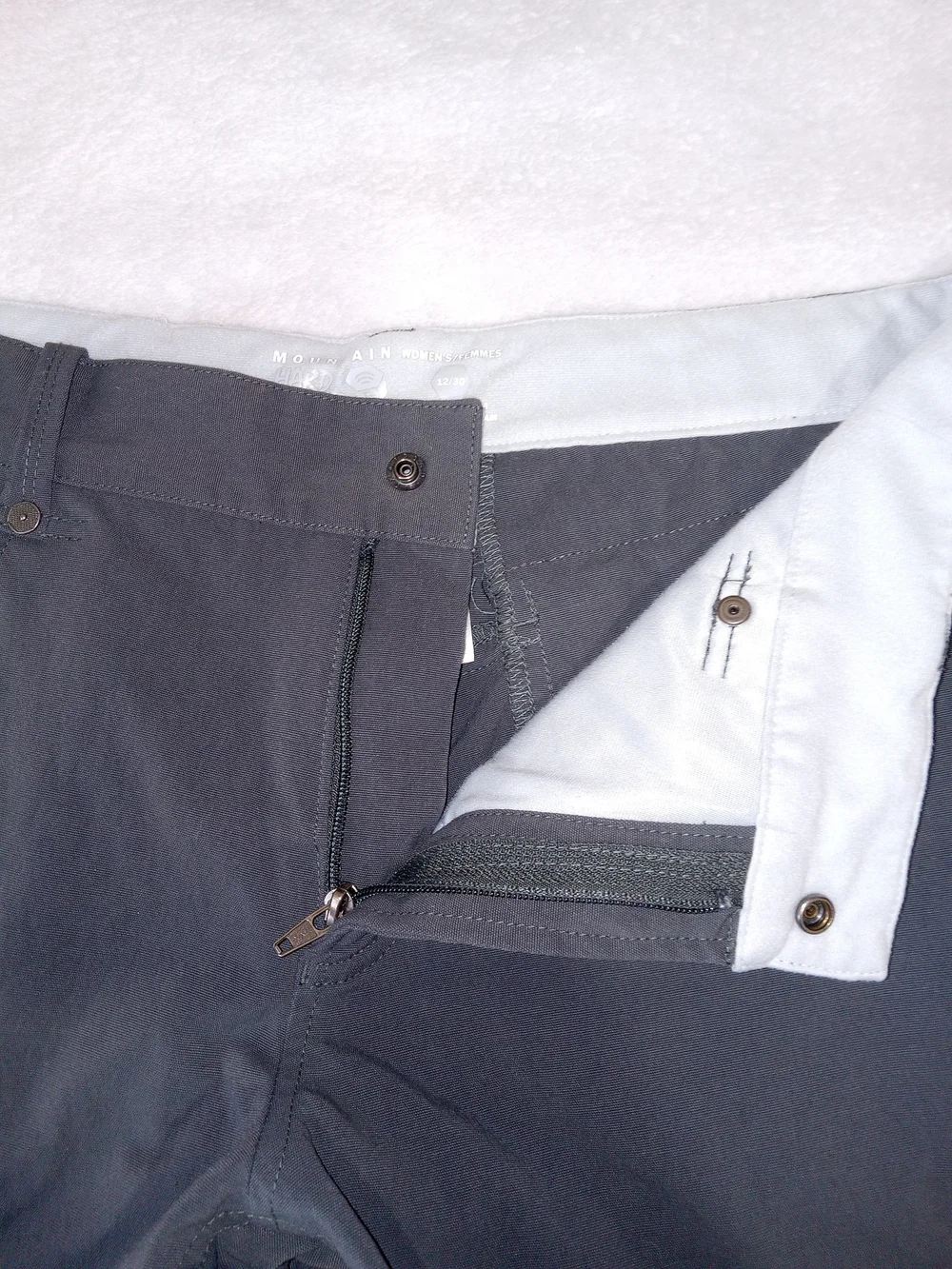 Mountain Hardwear Womens Hiking Pants 12/30  Stretch Nylon Trail Gorpcore - Picture 5 of 12